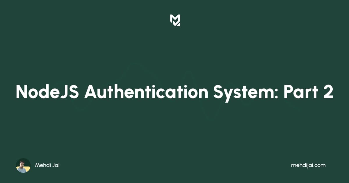 Create Authentication system with NodeJS, ExpressJS, TypeScript and Jest E2E testing -- PART 2.